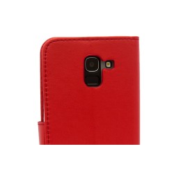 Housse Folio avec emplacement carte Rouge