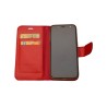 Housse Folio avec emplacement carte Rouge