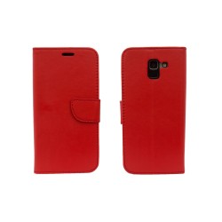 Housse Folio avec emplacement carte Rouge