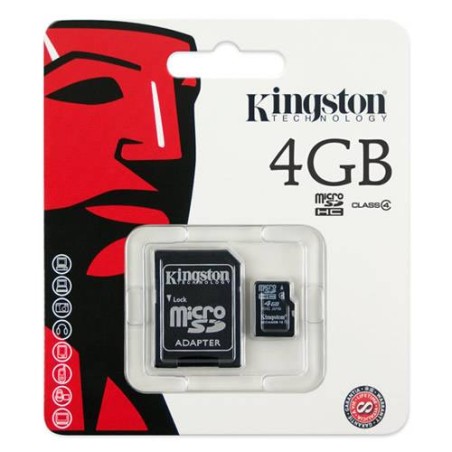 Carte Mémoire Micro SD 4Go Avec Adaptateur