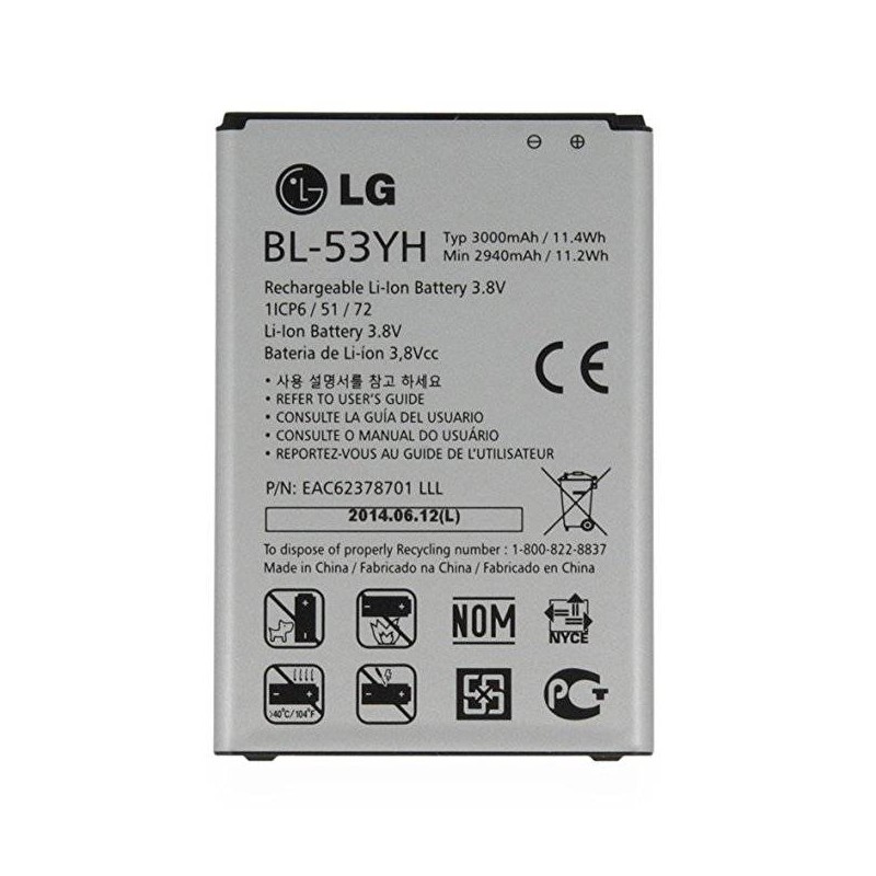 Batterie d'Origine LG BL-53YH Batterie d'Origine LG BL-53YH